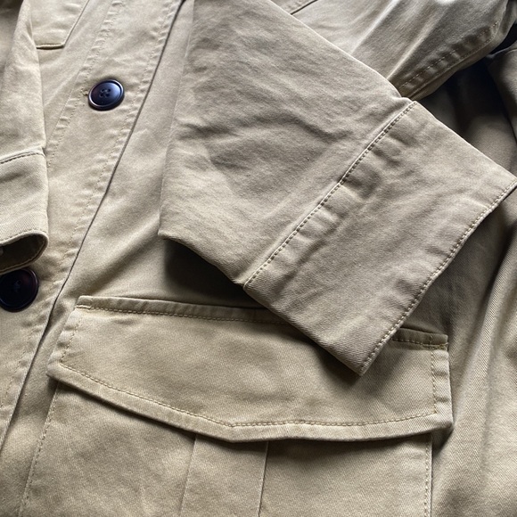 Nili Lotan x Target Khaki Button-Front Jacket - Picture 3 of 8